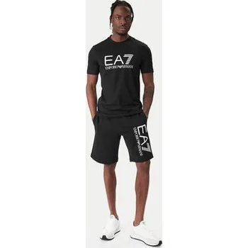 Pánská móda EA7 Emporio Armani T-Shirt 7M001412 AF22264 UC001 Černá Regular Fit M