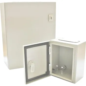 Rozvaděč SKYBOX kov.rozv.s dv.v. 300 x š.250 x h.200 IP65 RAL7035 vč.mont.panelu