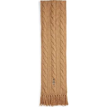 Šála Vlněná šála Polo Ralph Lauren 455981434 béžová 80X, vel. ONE SIZE