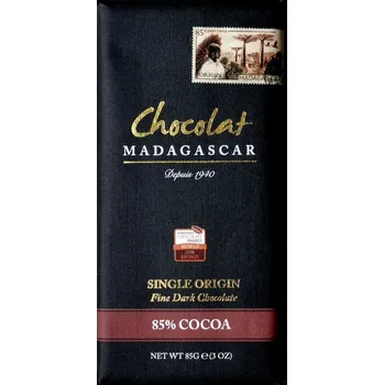 Čokoláda Chocolat Madagascar | 85% tmavá 'single origin' čokoláda - 85 g Single Origin Sambirano, tree-to-bar fine chocolate - 85 g