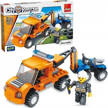 ostatní stavebnice STAVEBNICE ODTAHOVÁ SLUŽBA PEIZHI 124 DÍLKŮ AUTOPŘEPRAVNÍK AUTO HRAČKA VZDĚLÁVACÍ PRO DĚTI