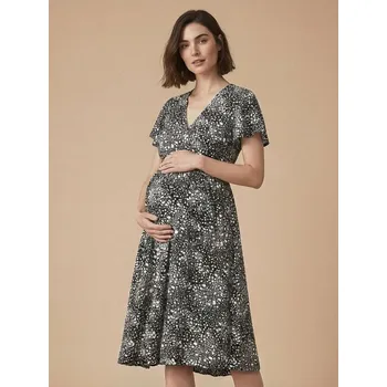 Oblečení a móda Sinsay - Těhotenské šaty s potiskem - černá - YZ766-99X - YZ766-99X-XL