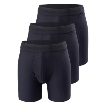 Boxerky Pánské Boxerky UNDER ARMOUR UA PERFORMANCE TECH MESH MOD -SOLID 6 IN 3PK 6006252-001 – Černá M