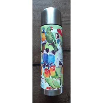 Sportovní batoh Termoska 750ml s motivem papoušků II (Unikátní termoska)