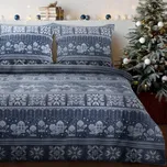 Vánoční povlečení 100% bavlna flanel NORDIC 1x 140x200 cm, 1x povlak 70x80 cm MyBestHome