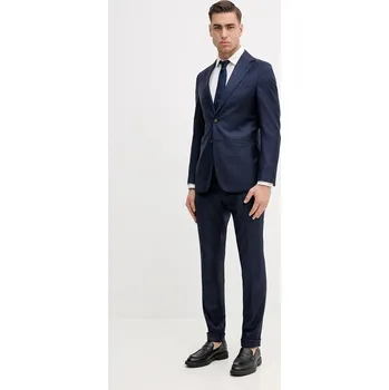 Pánské oblečení Oblek s příměsí vlny BOSS C-Huge-2pcs-261 50558713 námořnická modř 59X, vel. 48