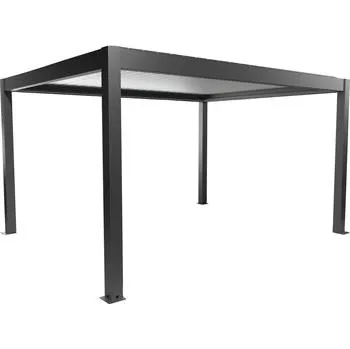 BIOHORT pergola velikost 4,5 x 3,5 tmavě šedá/stříbrná