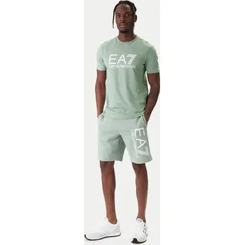 Pánské kraťasy EA7 Emporio Armani Sportovní kraťasy 7M001414 AF22266 U7243 Zelená Regular Fit L