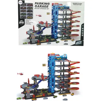 autodráha Mamido Velká parkovací garáž s výhem a autíčky Mega XXL MT1171