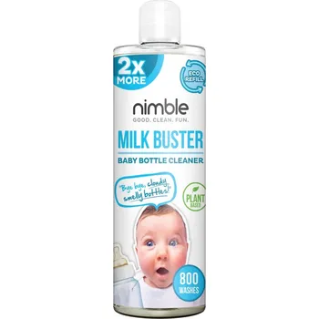 Kojenecká láhev NIMBLE Babies Odstraňovač mléka z kojeneckých lahví NÁPLŇ 400ml