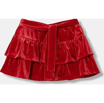 Dívčí oblečení Dětská sukně United Colors of Benetton 4WWWG001C.P.Seasonal červená 33X, vel. 90