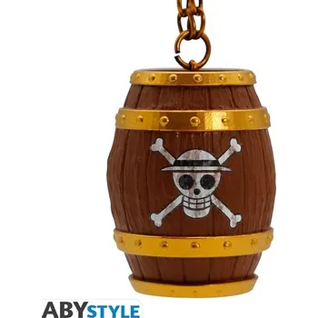 3D klíčenka Abysse Corp One Piece - Barrel Vícebarevná