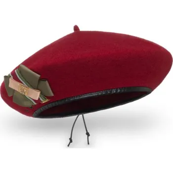 Čepice KRUMLOVANKA Dámský baret W-0080/144 vínový