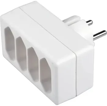 Elektrická zásuvka RETLUX RPC 61 rozbočka 4x 2.5A 250V bílá (8590669343782)