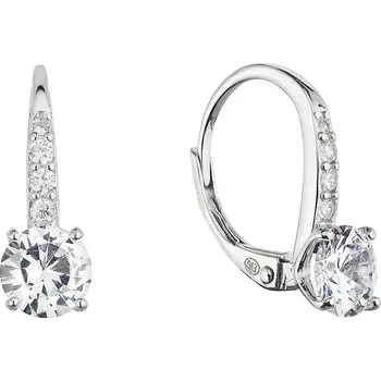 Náušnice EVOLUTION GROUP CZ Stříbrné náušnice se zirkony - 11450.1