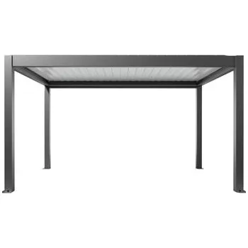 BIOHORT pergola velikost 4,5 x 3 tmavě šedá/bílá