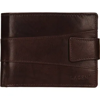 Peněženka Pánská kožená peněženka Lagen V-98 dark brown