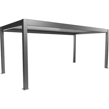 Zahradní domek BIOHORT pergola velikost 6 x 3,5 šedý křemen/bílá