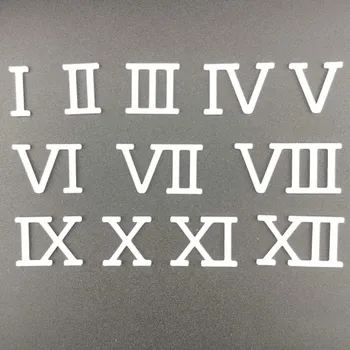 Plastová římská čísla - bílé - 20 mm - Dana 520