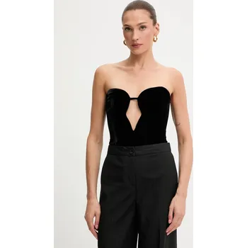 Body Velurové body Bardot 58787TB černá 99X, vel. L