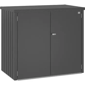 Zahradní úložný box BIOHORT box na popelnice Alex Duo tmavě šedá