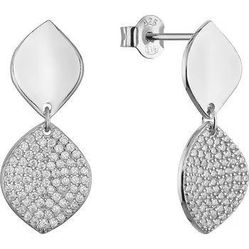 Náušnice Stříbrné náušnice dvojité kapky 11788.1