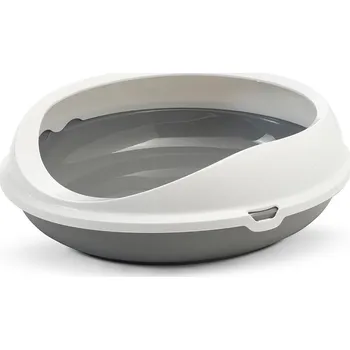 SAVIC kočičí toaleta Figaro bílá / šedá