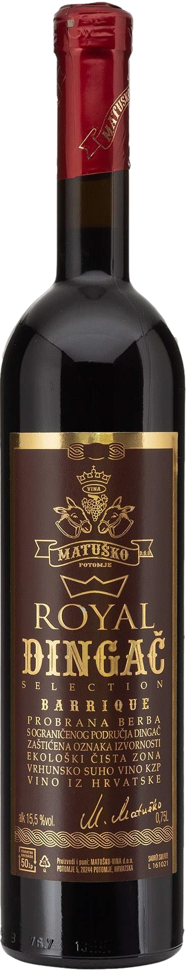 Matusko Dingac Royal 2015 > Červené víno > Plavac Mali > Chorvatsko > Dalmácie