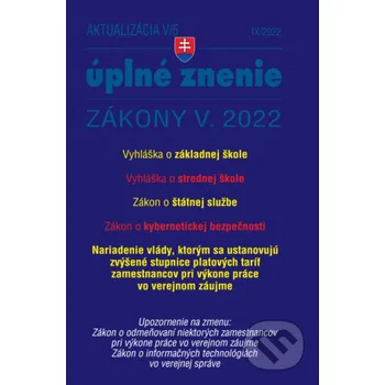 Aktualizácia V/5 / 2022 - štátna služba, inf. technológie verejnej správy - Poradca s.r.o. Poradca s.r.o.