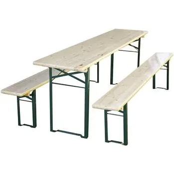 Zahradní lavice Sada pivního stolu 3dílná, bez opěrek, šířka stolu 500 mm