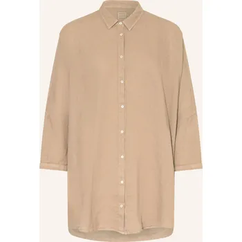 Dámská halenka 120%Lino Dámská Lněná Košile S 3/4 Rukávy, béžová, 34