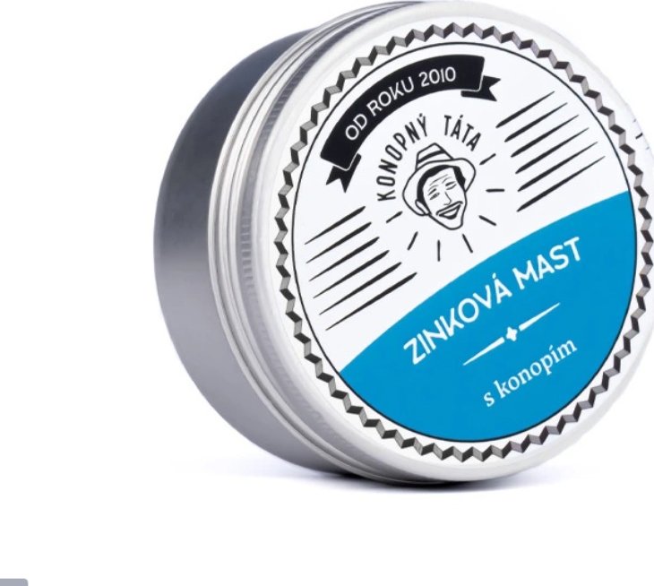 Konopný táta Zinková mast s konopím Váha: 15 ml