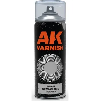 Barva ve spreji AK Interactive - Semi-Gloss varnish Spray 400ml