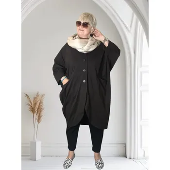 Dámský kabát Dámský přechodový kabát Arnika Barva: Černá, Size system: One size