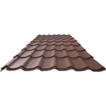 Blachdom Plus Basic Plus 350 Polyester Lesk 1180 x 0,5 mm RAL 8017 čokoládová hnědá 1 m²