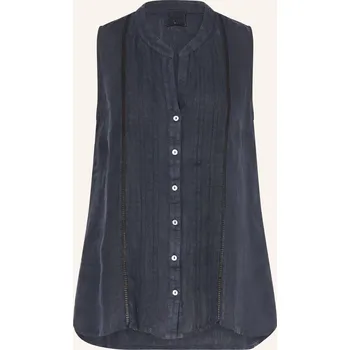 Dámská halenka 120%Lino Dámská Lněná Halenka, tmavě modrá, 42