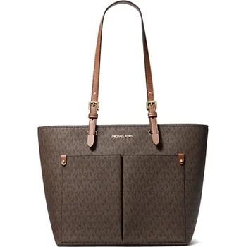 Kabelka Michael Kors jet set tote pocket logo hnědá