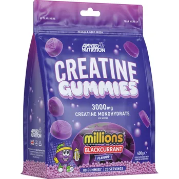 Kreatin Applied Nutrition Creatine monohydrát 80 Gummies Příchuť: Millions Blackcurrant
