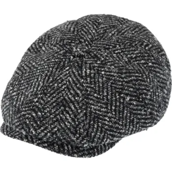 Čepice Fiebig - Headwear since 1903 Objemná bekovka Hatteras od Fiebig - šedá pekařská bekovka - Extra Wide Velikost: 63 cm (XXL)
