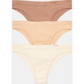 Kalhotky Sinsay - Sada 3 kusů brazilských kalhotek - vícebarevná - 824EO-MLC - 824EO-MLC-XS