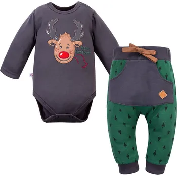 Kojenecká souprava Eevi Kojenecká souprava Hi Reindeer zelená - 80