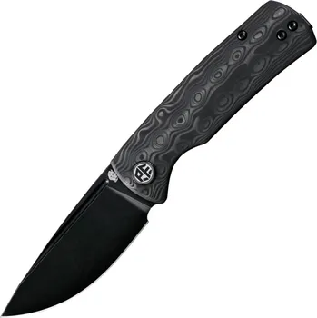 kapesní nůž Petrified Fish PFP01XBeluga Black Stonewashed 14C28N Carbon Fiber PFP01XCDW