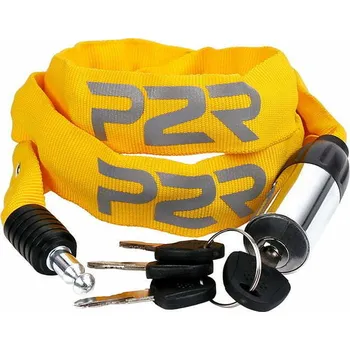Zámek na kolo P2R AVENIR 4x1100 mm žlutý (Zámek na jízdní kolo P2R AVENIR 4x1100 mm, řetězový, yellow)