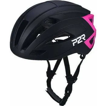 Cyklistická přilba P2R RODEO černá/růžová ((55-58cm)) (Přilba P2R RODEO, S/M 55-58cm, black-magenta, matt & shine)