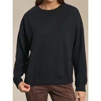 Pánská mikina Sinsay - Mikina regular s kulatým výstřihem - černá - 2300B-99X - 2300B-99X-M