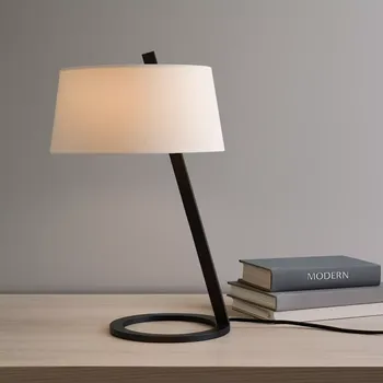 Lampička Opviq Lights Salihini, bílo-černá stolní lampa, výška 55 cm