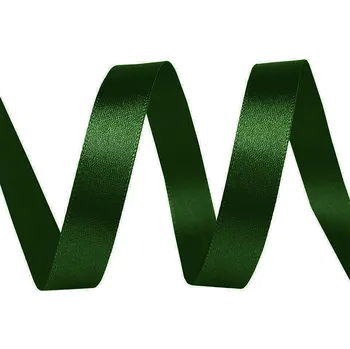 Stuha Atlasová stuha šíře 10mm - tmavě zelená