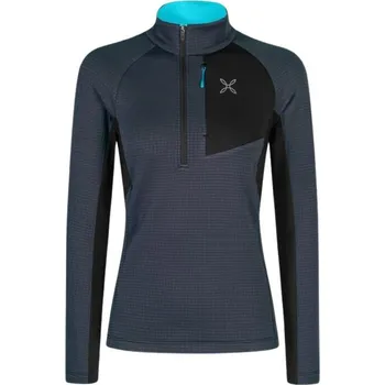 Dámská mikina Dámská mikina se zipem Montura Stretch Color 3 Zip Maglia Woman graphite blue/turquoise L