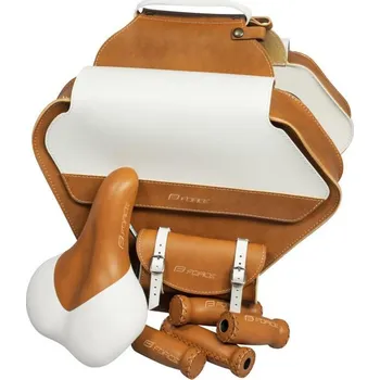 brašna na kolo Force BRISTOL retro sada (sedlo, 2x brašna,gripy) (VÝPRODEJ) + DÁREK + Doprava ZDARMA