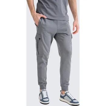 Pánské tepláky BOSS Orange Seteam 50542917 šedé Velikost: XL